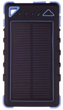 GreyLime Power Solar, 8000 mAh powerbank, 1,2W solcelle oplader, Blå