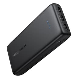 RAVPower Ace Series 32000 mAh powerbank, 3 x USB-A output, Svart