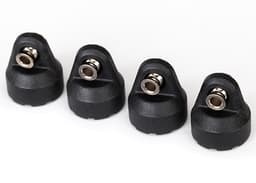 TRX-8361 Shock Caps w/Hollow Balls Black (4)