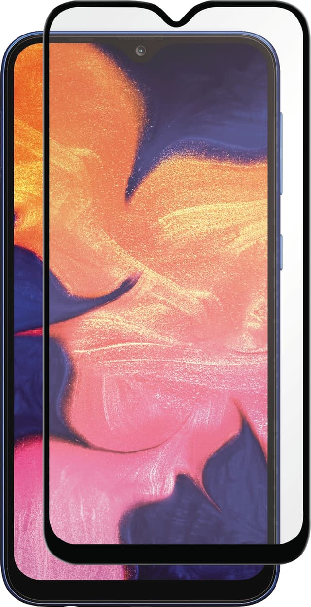 Panzer Full-Fit Samsung Galaxy A10 skjermbeskytter (sort)