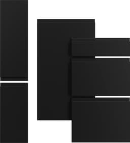 Epoq Integra frontpanel til oppvaskmaskin til kjøkken 60x70 (sort)