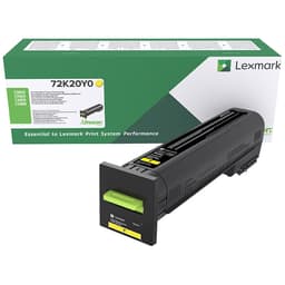 Lexmark 72K20Y0 gul tonerkassett (return prog)