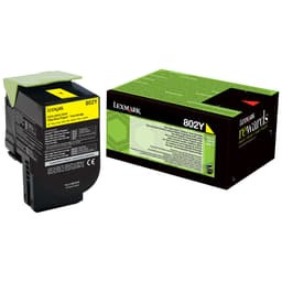 Lexmark tonerpatron 802Y Original Gul