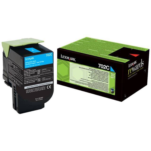 Lexmark tonerkassett 702C Cyan (return prog)