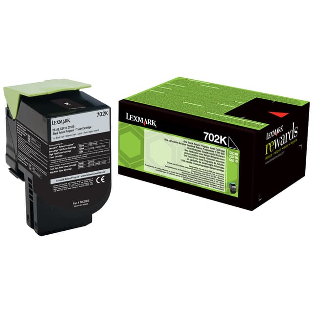 Lexmark tonerpatron 702K Sort