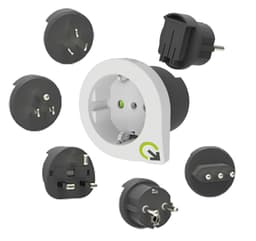 Q2Power QPLUX 5-i1 Europa till världen reseadapter