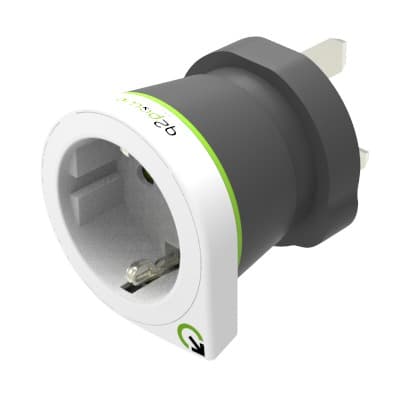 Q2Power Europa till UK universaladapter