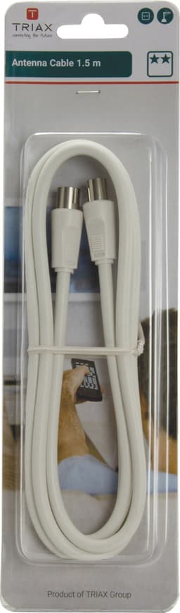 Triax antennkabel 1.5m (vit)