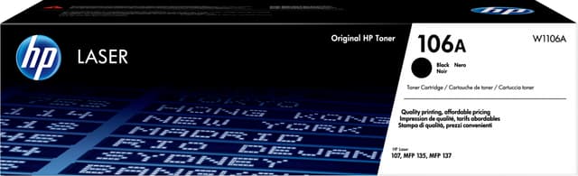 HP 106A lasertoner (sort)