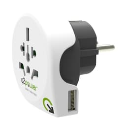 Q2Power världen till Europa USB reseadapter