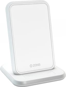 Zens Qi 220V 10W trådlöst laddstativ (vit)