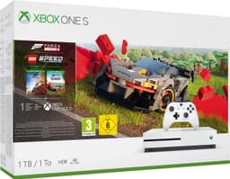 Xbox One S 1 TB: Forza Horizon 4, Forza Horizon 4 Lego-pakke (hvit)