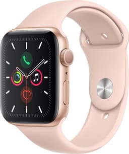 Apple Watch Series 5 44mm (kulta/vaaleanpunainen urheiluranneke)