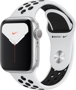 Apple Watch Series 5 Nike+ 40mm (sølv alu/sort Nike sportsrem)
