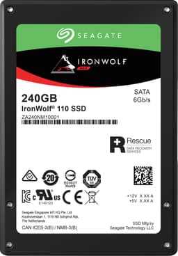 Seagate IronWolf 110 intern SSD för NAS (240 GB)