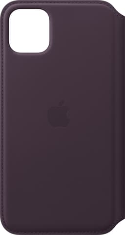 iPhone 11 Pro Max læder Folio cover (aubergine)