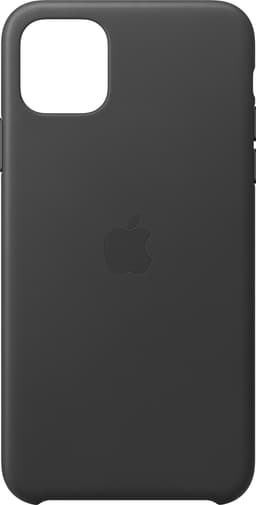 iPhone 11 Pro Max lædercover (sort)