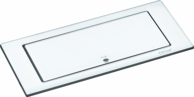 EVOline BackFlip stikkontakt (hvitt glass)