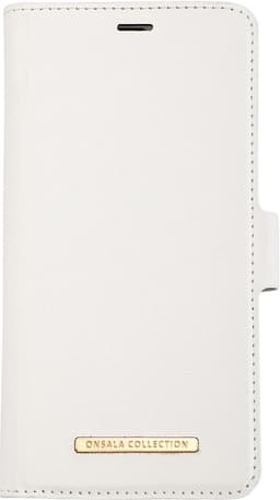 ONSALA COLLECTION Lompakko Saffiano White iPhone 11 Pro Max