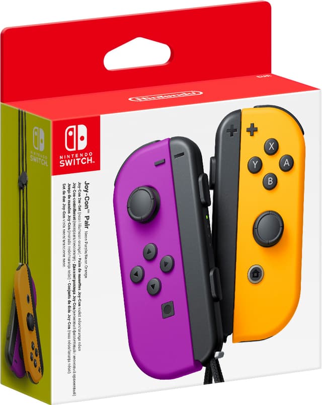 Switch Nintendo Switch Joy-Con (L)/(R) … Nintendo Switch Joy-Con kontrollpar (neon rød+blå) - Elkjøp