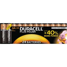 Duracell AA Alkaline Plus Power batterier 24pk