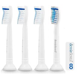 Demirdental X-Series Tandb�rstehoved tilsv. Philips Optimal White 8-Pakke