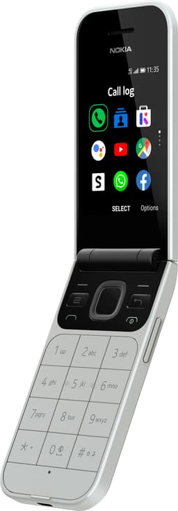 Nokia 2720 Flip mobiltelefon (grå)