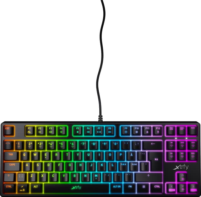 Xtrfy K4 RGB mekaniskt gaming tangentbord utan numerisk knappsats