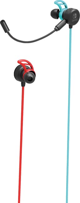Hori Switch gaming earbuds (neonröd/blå)