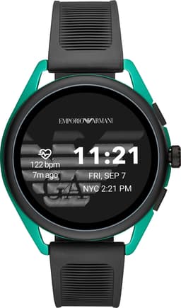 Emporio Armani Connected Matteo Gen. 5 smartwatch 44 mm (turkos/svart)