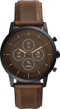 Fossil Collider Hybrid smartklokke 42 mm (brun)