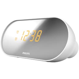 Philips AJ2000 clockradio - hvid/sølv