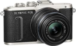 Olympus PEN E-PL8 CSC-kamera + 14-42 mm 1442 IIR-objektivsett (sort)