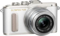 Olympus PEN E-PL8 CSC-kamera+ 14-42 mm objektiv 1442 IIR-kit (vit)
