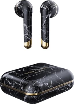 Happy Plugs Air 1 trådløse in-ear høretelefoner (black marble)