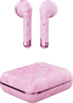 Happy Plugs Air 1 trådlösa in ear-hörlurar (rosa marmor)