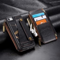 CaseMe-011 Lommebokfutteral iPhone 8  & iPhone 7 Svart