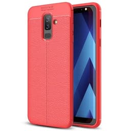 Bakskal Litchi Galaxy A6+ 2018 - Röd