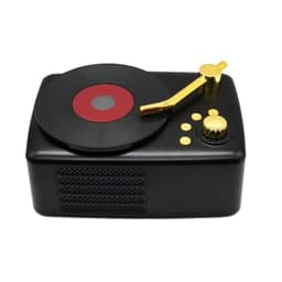 Retro bluetooth högtalare med FM radio - Svart