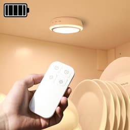 Batteridriven trådlös led-belysning / lampa med fjärr - Varmvit