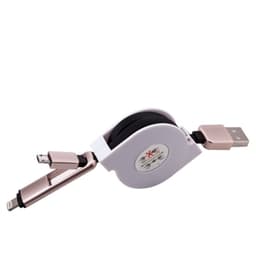 Utdragbar trasselfri Usbkabel 2i1 iPhone / MicroUsb