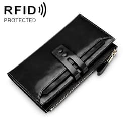 Stor Lommebok Dame - Glidelås RFID