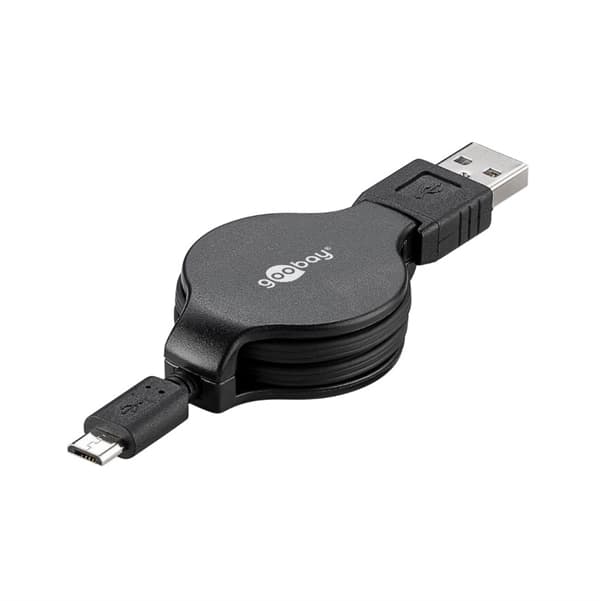 Udtrækkeligt USB A han til USB-type C - 1 meter