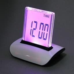 Digital Väckarklocka - 7 färgers LCD