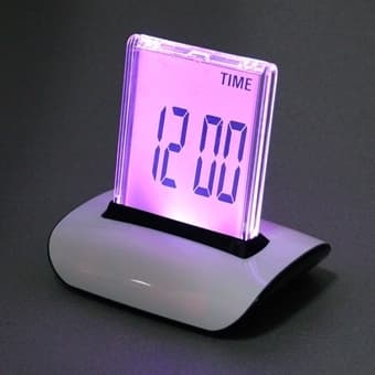 Digital Väckarklocka - 7 färgers LCD