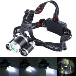 LED Pannlampa High Power 3 CREE T6 + laddare