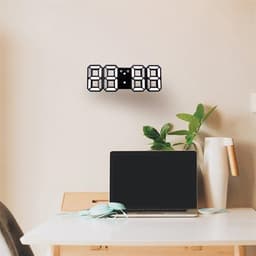 Suuri 3D LED Digitaalinen Seinäkello - Monitoiminen