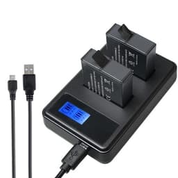 LCD Dual laturi GoPro HERO6 / HERO5 AHDBT-501 akku
