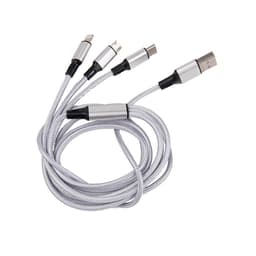 3i1 USB-laddadapter Silver