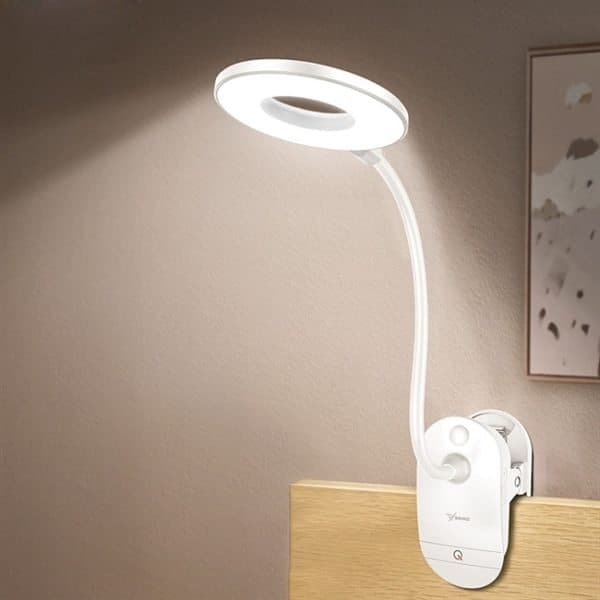Trådlös dimbar Led Lampa med klämma - Uppladdningsbar